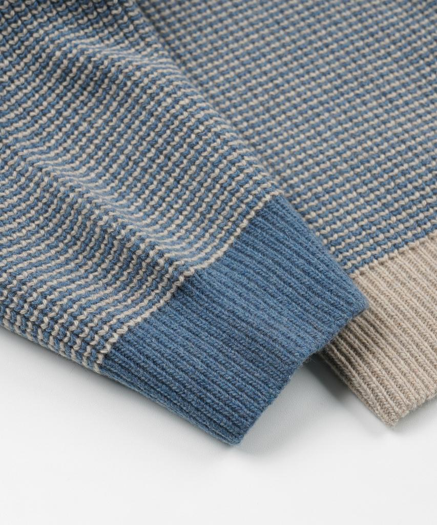 FRIZMWORKS Rollneck Ringer Knit _ Blue