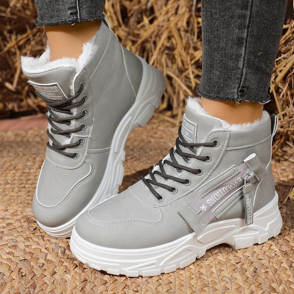 Fashion Retro Winter Snow Boots for Women Casual High-top Shoes Warm Women Sneakers Platform Ankle Boots Zapatillas De Mujer New Boots