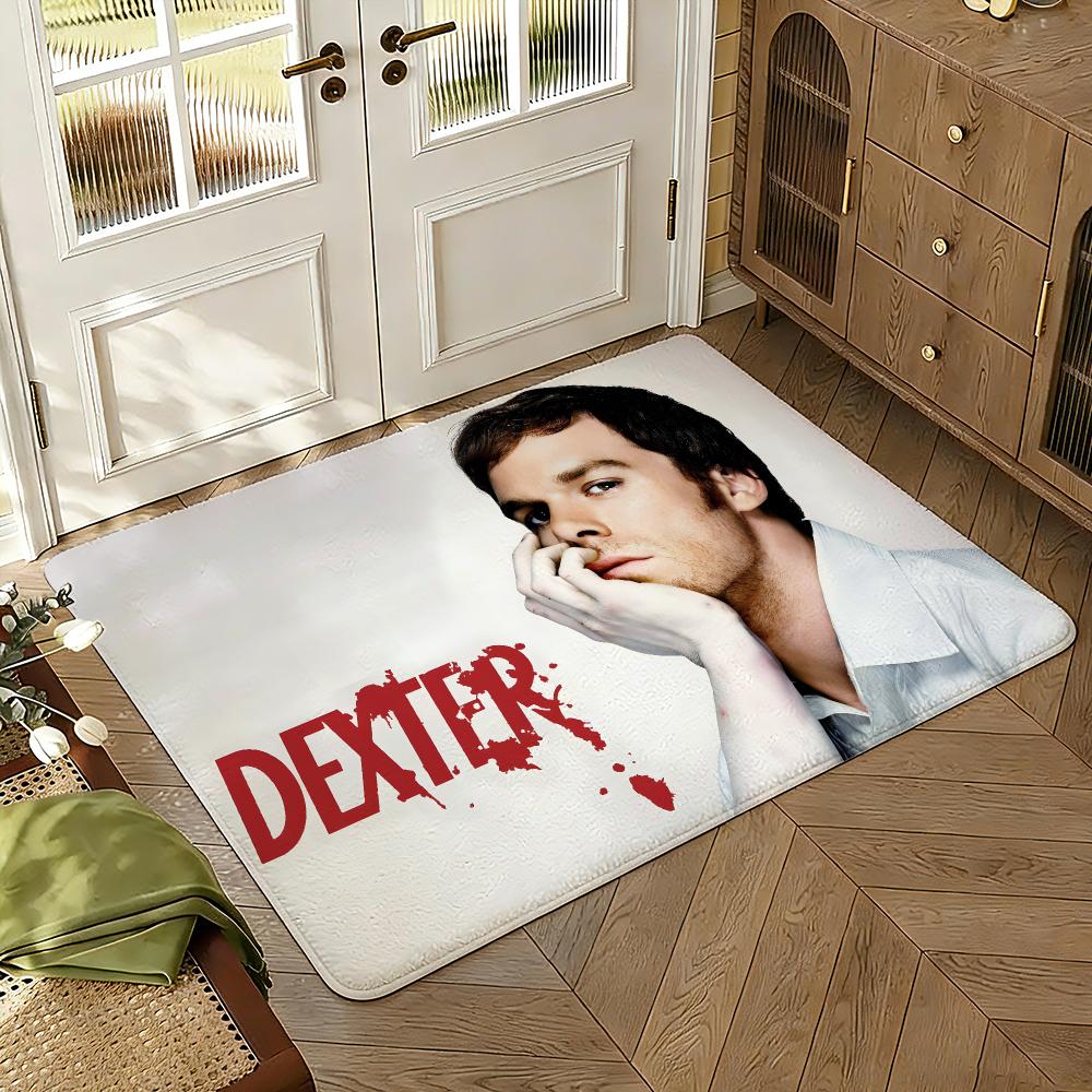 TV Series Horror D-Dexter Floor Mat Soft Thickened Absorbent Non-Slip Bedroom Living Room Door Mat Home Decor Flannel Rugs