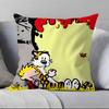 C-Calvin And H-Hobbes Pillow Case Pillowcase Soft Skin Friendly & Comfortable With A Hidden Zipper