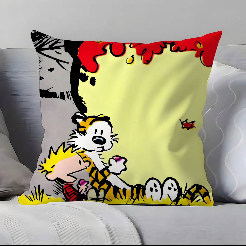 C-Calvin And H-Hobbes Pillow Case Pillowcase Soft Skin Friendly & Comfortable With A Hidden Zipper