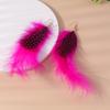 Pretty Feather Drop Earrings for Women Girls Bohemia Earrings Handmade Party Holiday Jewelry Gifts