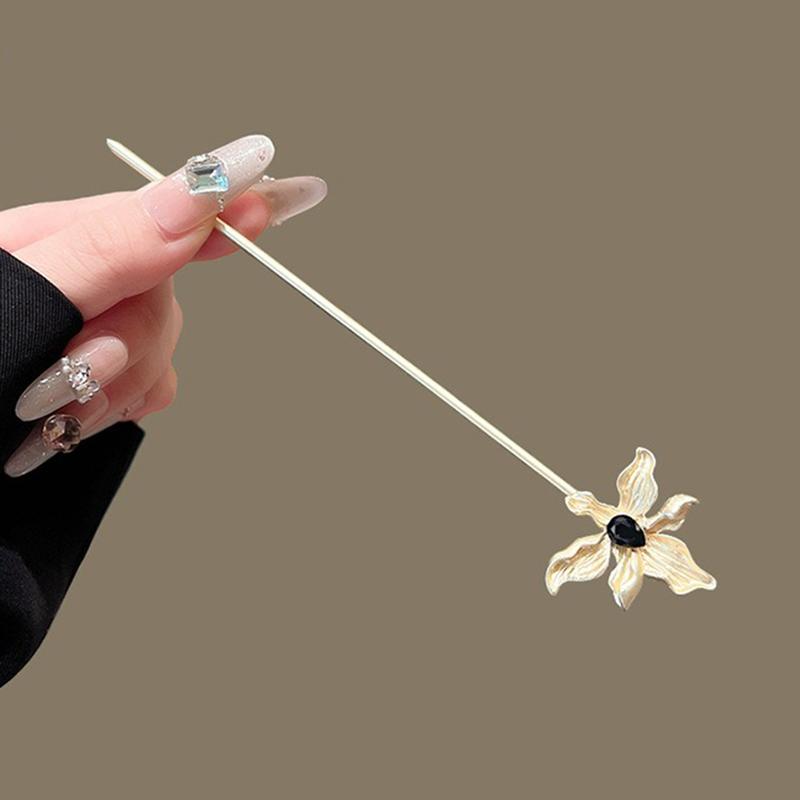 New Chinese Style Hairpin National Trend High-End Sensation Hair Accessories Cold Ancient Style Alloy Butterfly Knot Hairpin