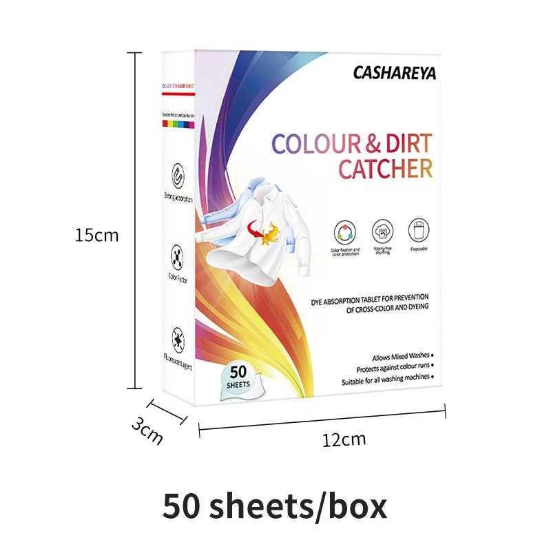 100 Color Catcher Sheets: Prevent Dye Transfer in Laundry, Wash Light & Dark Together, Anti-Bleed Sheets