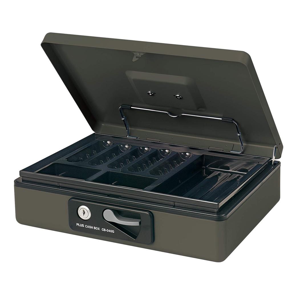 Plus Přenosný Š300 x H240 x Tmavý Trezor, Malý, 80mm, Šedý, 13-126