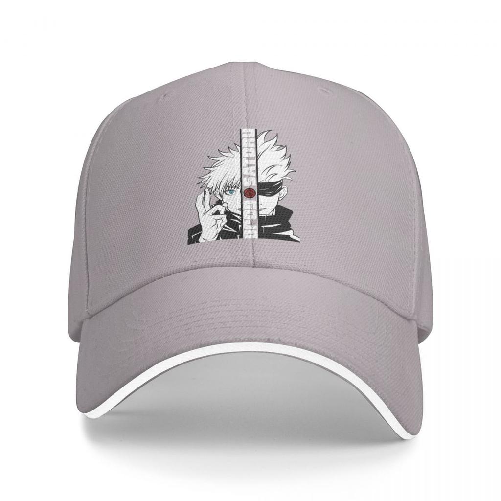 Herren Damen JJK Gojo Satoru Kappe Mode Baseballkappe Polyester Anime Hüte Sonnenhüte Verstellbar Papa Hut Großhandel Neu