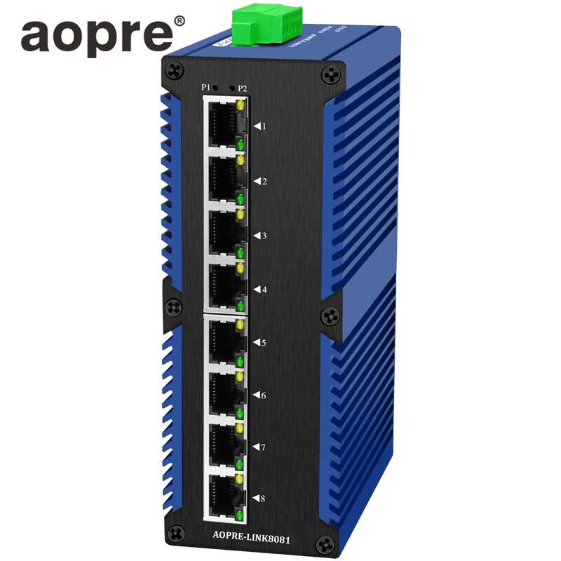 

Aopre Industrial 8-Port 100M Non-Managed Ethernet Switch
