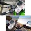Silver Handlebar Watch Silver Waterproof Billet Aluminum Handlebar Watch Shock Resistant Cruiser Chopper Motorcycle for Custom