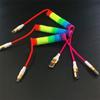 Spring Cable Rainbow Retractable 3A Fast Charging Data Cable Type C Micro USB Ios Flexible Elastic Stretch Charger For Samsung