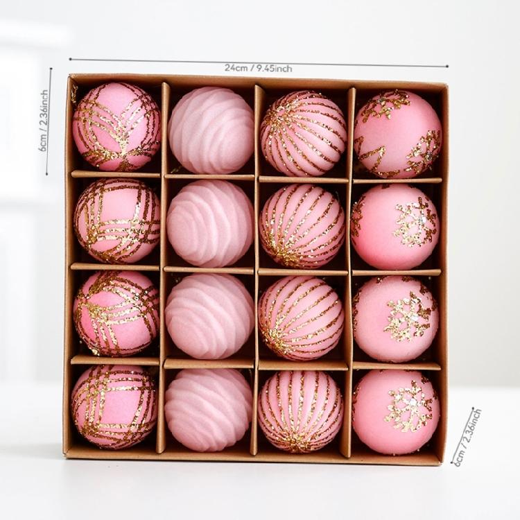 Zestaw 16 Stylowych Bombek na Choinkę Zawieszka Kolorowe Dekoracje Świąteczne Festiwalowe Ozdoby na Drzewko