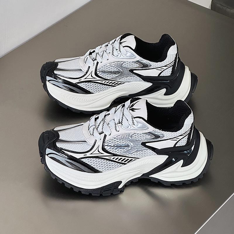 Dad shoes women's autumn new thick-soled heightening mesh casual shoes fashionable versatile couple sports shoes men