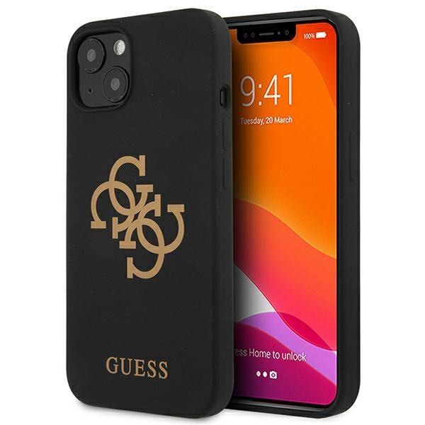 Guess Guhcp13Sls4Ggbk Iphone 13 Mini5,4 Czarny/Black Hard Case Silicone 4G Logo
