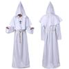 Halloween Monk Robe Wizard Priest Costume - Medieval Death Reaper Cosplay Outfit