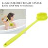 Silicone Soft Long Handle Shower Exfoliating Brush Body Scrubber Bath Shower Massage Brush