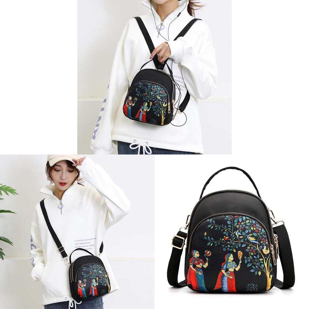 Oxford Cloth Womens Crossbody Bag With Zipper Pocket For Daily Use