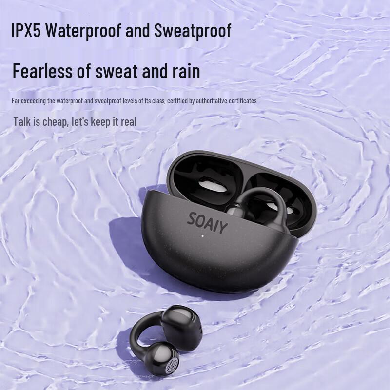 Soaiy JS20 Open-Ear Clip-on Bluetooth Earbuds