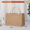 In-Stock Muji-Inspired Plain Linen Tote Bag - DIY Hand-Painted Souvenir & Shopping Jute Bag