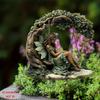 Fairy Sitting On a Hanging Chair, 2D Flat Acrylic, Decoration, Suitable for Garden, Lawn, Outdoor, Party, Christmas, Halloween