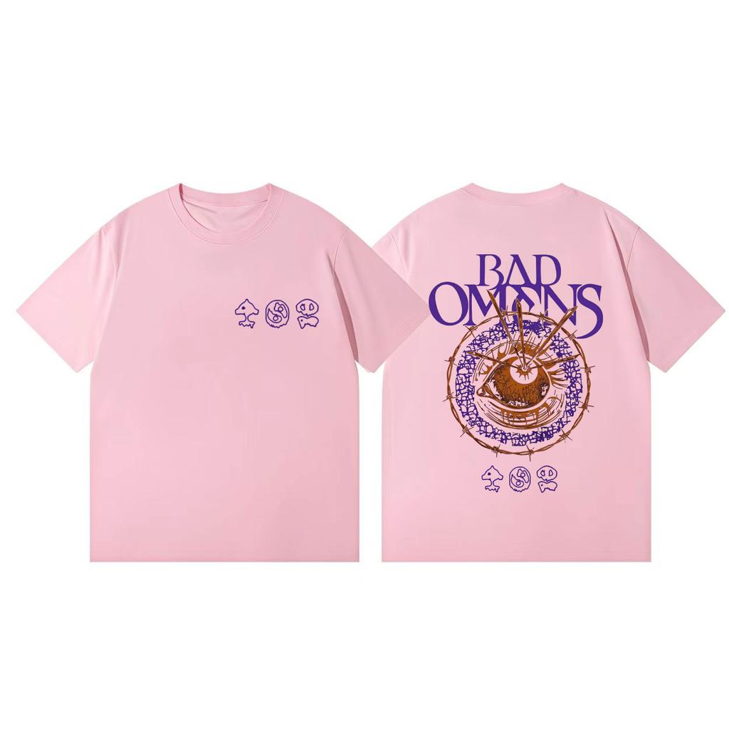 Rock Band Bad Omens Merch T Shirt Mens Womens Gothic Fashion Vintage Short Sleeve Tshirts Summer Casual Loose Cotton Tshirt