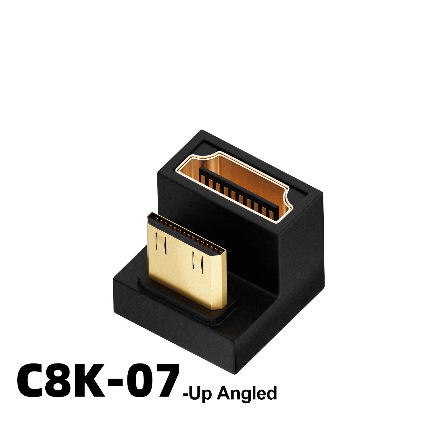 

HDMI-Compatible Adapter 90 270 Degree Right Angle Male to Female Converter 8K HD Connector Mini / Micro HDMI-compatible Extender