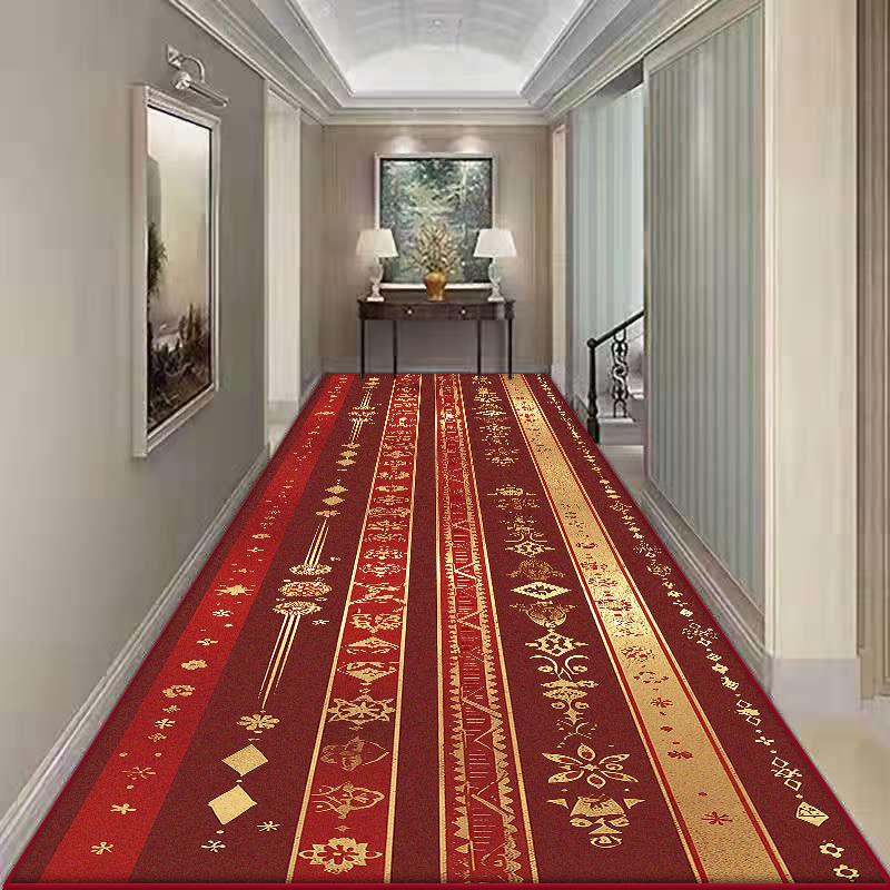 Europäischer Stil Flur Teppich Rutschfest Senior Flur Gang Langer Teppich Weich Treppenhaus Durchgang Dekoration Matte Luxus Einfache Reinigung