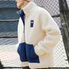 Anta Winter Lamb Fleece Warm Stand Collar Sports Jacket Men Jackets Vanilla-White 952138701-1