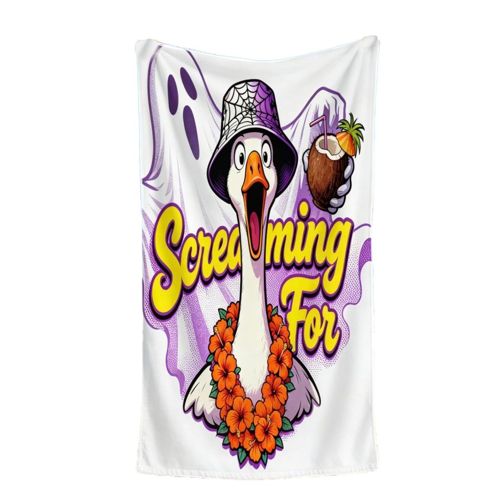 1 Packung Strandtuch mit Sommer- und Halloween-Motiven