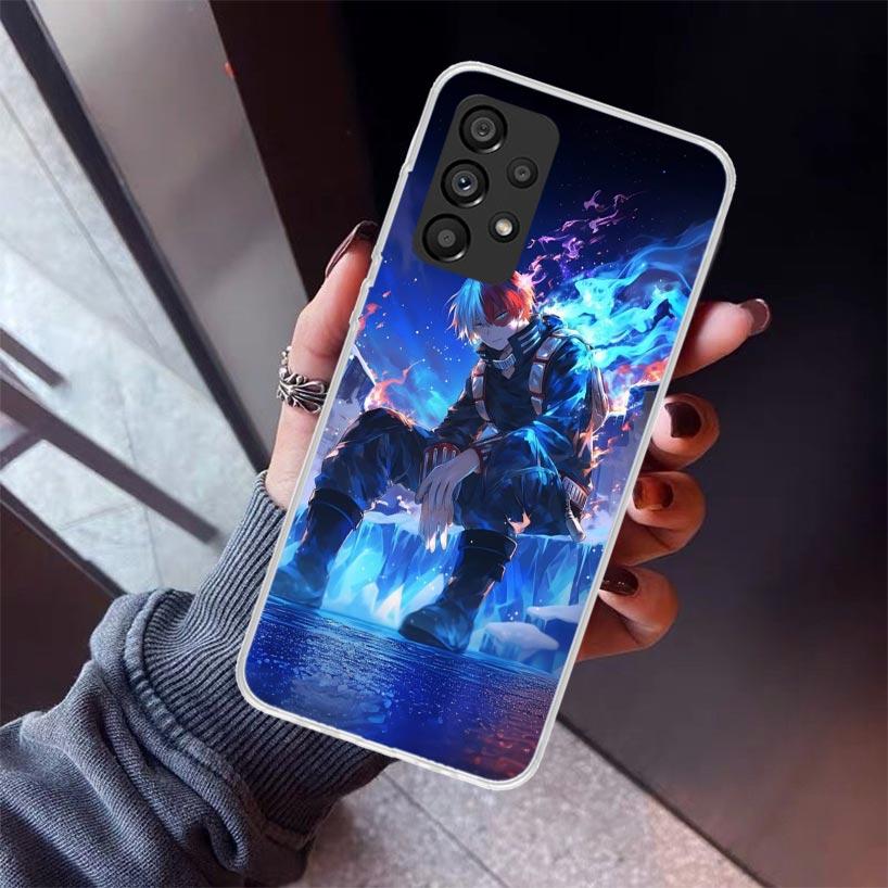Todoroki Shoto MHA My Hero Phone Case For Samsung Galaxy A17 A57 A37 A16 A26 A36 A56 A15 A25 A35 A55 A14 A13 A54 A53 A34 A24 A33