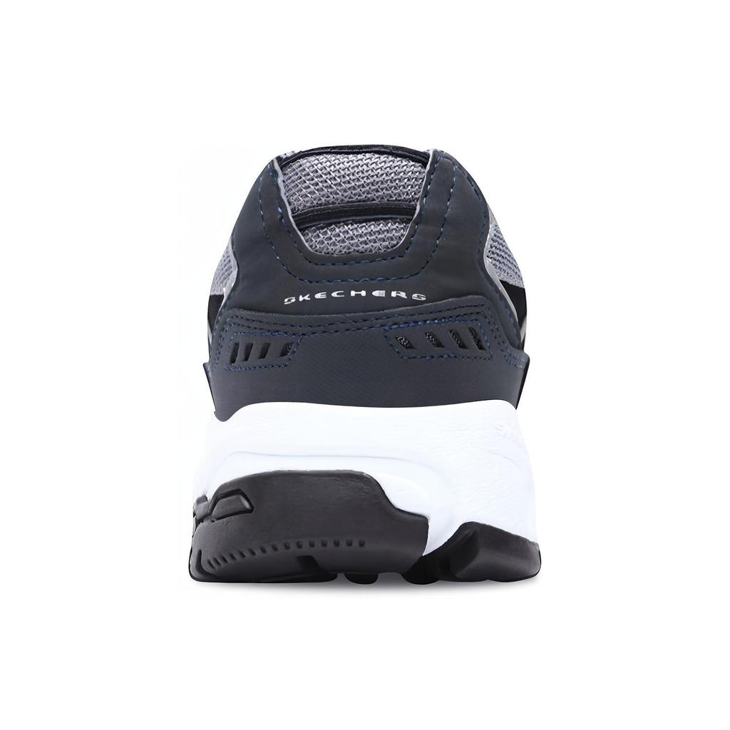 Skechers Stamina Mesh, Textile Cushioning Abrasion Resistant Breathable Low Top Chunky Sneakers Men's Black 51286-NVBK