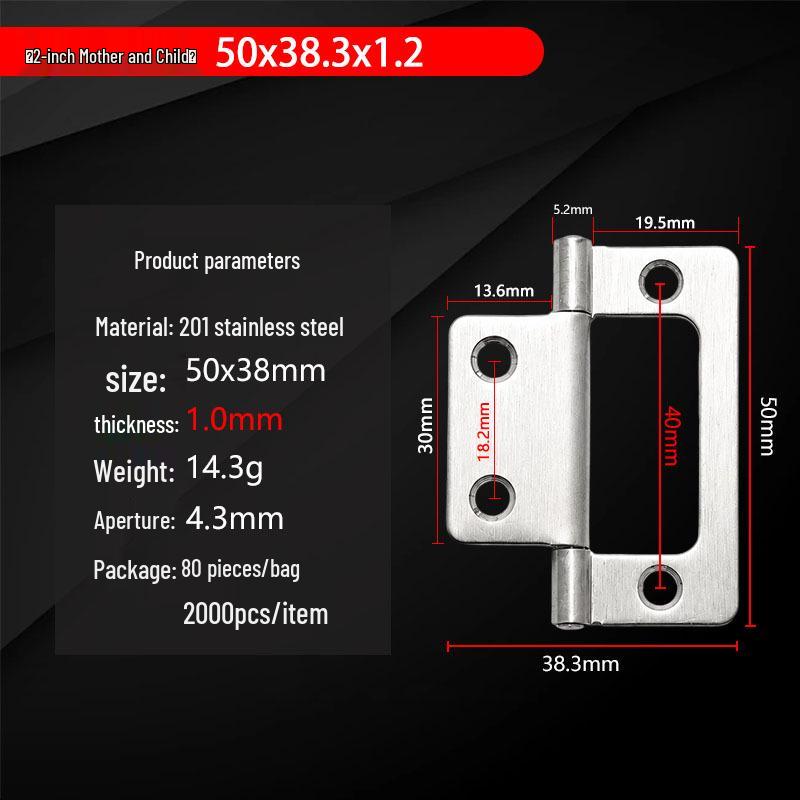 304 Stainless Steel Mini Hinges: 1-4 Inch Options for Cabinets & Wooden Boxes