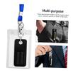 Portable Leather Pen Case Office Pen Holder Hanging Neck Lobster Buckle Pen Clip Doctor Nurse Pencil Badge Keychain