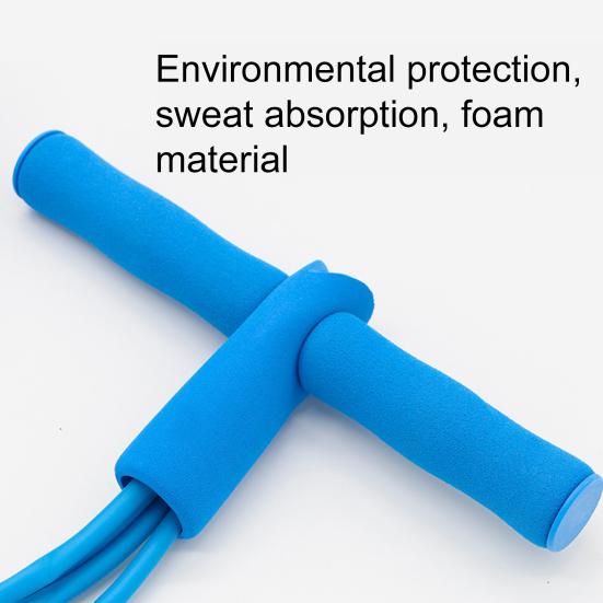 1PC Tension Rope 4 Tubes Multifunctional Sit-up Equipment Workout Pedal Puller for Home