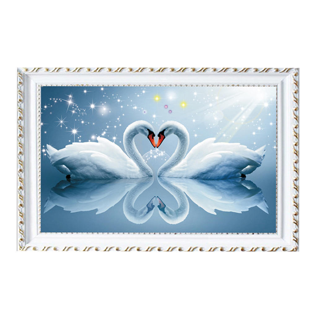 Full Drill 5D Diamond Painting Unicorn And Swan Cross Stitch Kits Home Decors