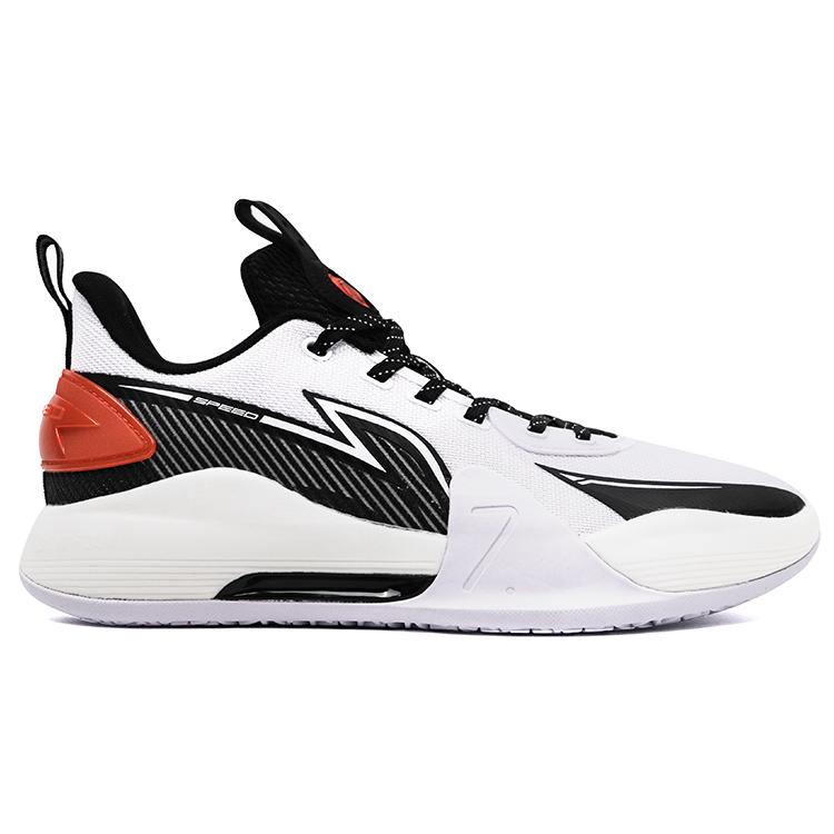 Li Ning Speed 7 Cushioning Slip Resistant Abrasion Resistant Low top Basketball Shoes Men's White ABPT013-1