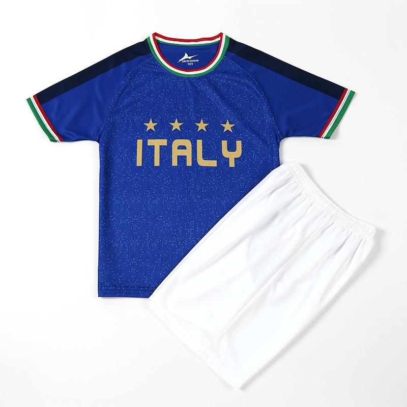

Italy Children s Soccer Jersey Set Comforable Breathable Kids Soccer Uniforms New Design for Boys & Girls Children s jerseys Childrens jersey set 2pcs 110