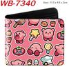 Kirby Short Trifold Wallet Cute Kawaii Anime Pink Mini Coin Purse for Women Girls Students 1pcs