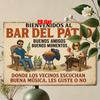 2D Flat, 2D, 1pc Metal Wall Sign, Plaque Wall Decoration, Spain Welcome To the Terrace Bar Theme Iron Mural, Ideal for Home Yard