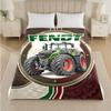 Fendt Print Flannel Blanket Cozy Lightweight Plush Throw Blanket For Bed Sofa Household Use