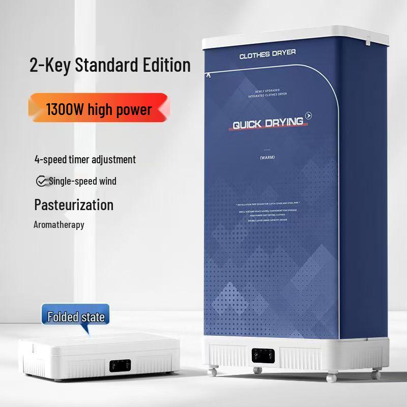 

Portable Folding Clothes Dryer with Smart Timer - Large Capacity, No Installation Needed