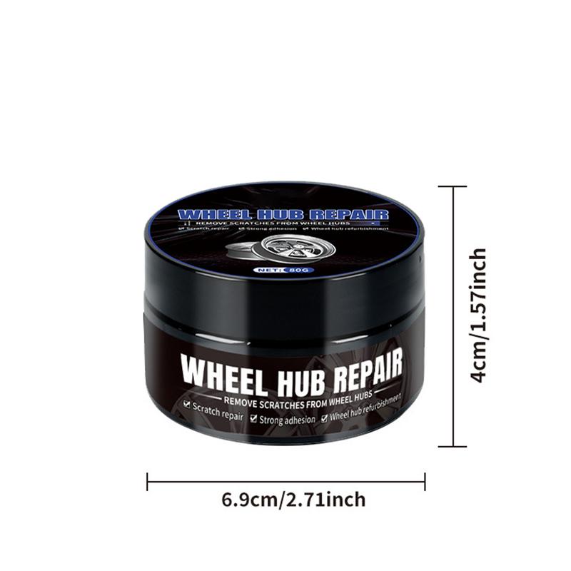Wheel Scratch Repair Paste 80g Car Wheel Scratch Removal Paste With Sponge Wheel Hub Cleaner Car Wheel Restorer For Repairing
