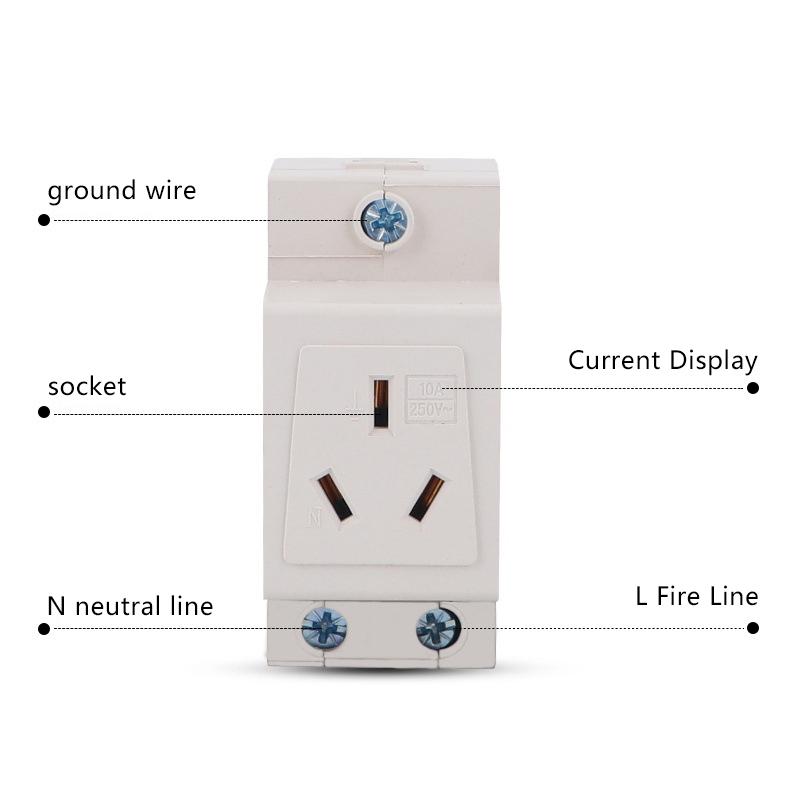 UK US EU FR IT Standard Modulare DIN-Schienensteckdose 10A 16A 25A 250V Industrielle Verteilerdose AC30 Steckdosen Adapter Verbinder