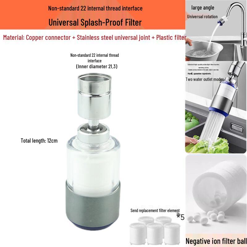 Universal Faucet Aerator with Filter Kit