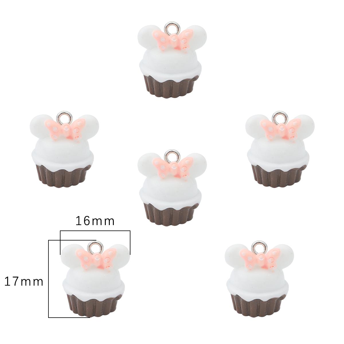 

4 шт., модная подвеска из смолы, милая собака, медведь, пчела, подвески в виде мороженого для ожерелья, браслета, сделай сам, изготовление ювелирных изделий