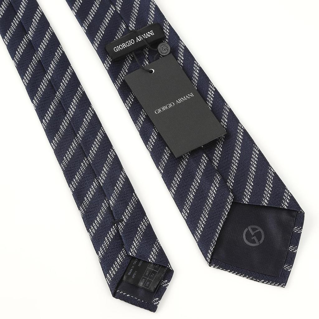 Giorgio Armani Tie Gift GA002 Navy (GA002-17 9P911-00036) [Used]