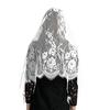 Lace Headscarf Veil Cape Scarf 70x150cm Women's Classic Shawl Soft Breathable Hollowed Out Solid Color Headband Shawl