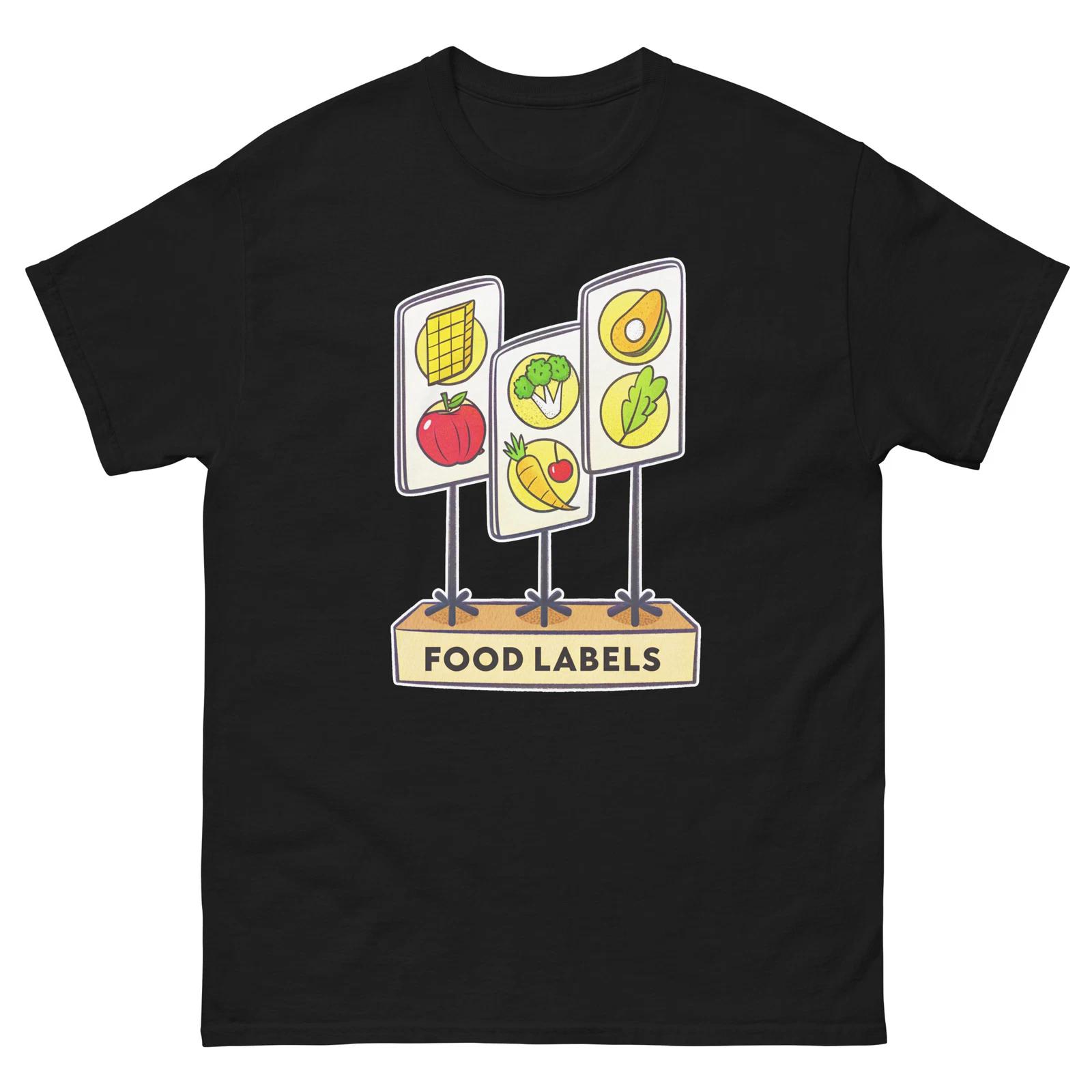 

Food Labels Party Supplies Items Birthday Event T-Shirt 4XL