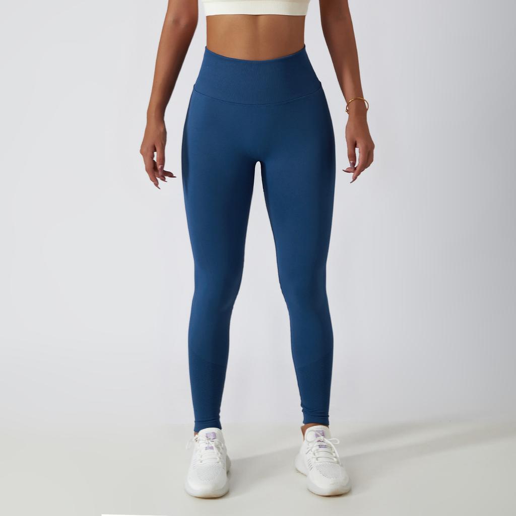 New Running Fitness Pants, Hip Lifting Yoga Pants, Women'S Seamless Knitted Tight High Waist Breathable Sports Yoga Shorts