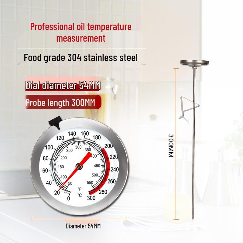 Baking & Cooking Thermometer: Industrial-Grade for Food, Water, Oil, Milk & More