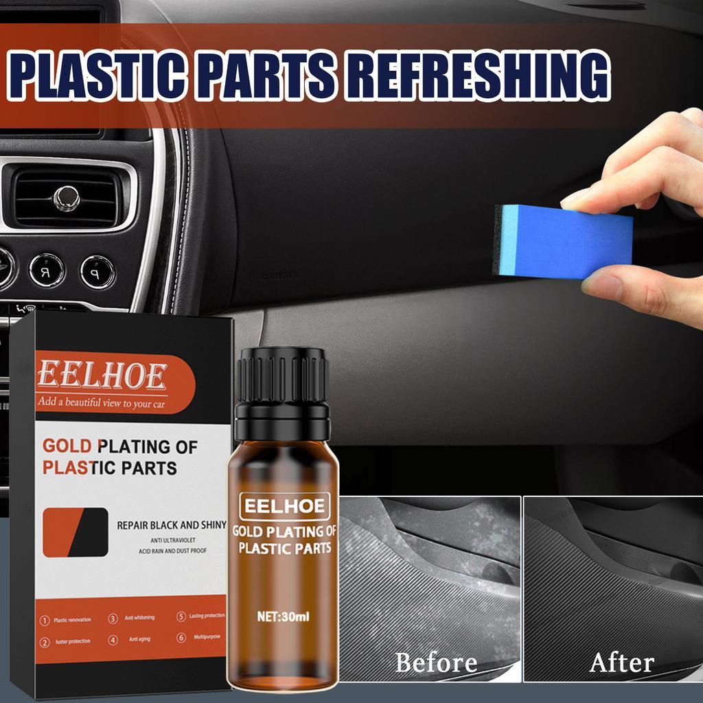 10/20/30ml Car Plastic Restoration Agent Auto Plastic Rubber Exterior Repair Clean Interior Plastic Parts Crystal Plating Agent