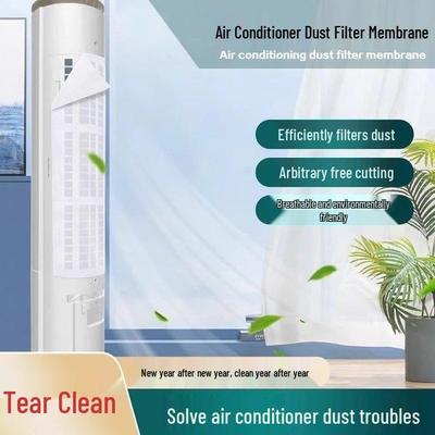 Vertical Air Conditioner Filter Net: Dust Removal Cotton Cover, Universal Fit - 9 Pack